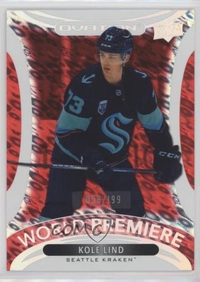 2021 Upper Deck Ovation World Premiere Red 58/199 Kole Lind #WP-28 Rookie RC y0i