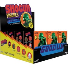 Super7 Shogun Godzilla 3.75" Action Figures 12 Pack Toho Blind Box Flat Series 3