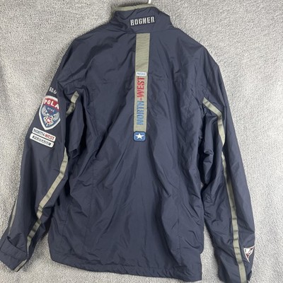 Bogner Ski Jacket Mens 40 Blue Polar Star EXP Full Zip Patch Logos