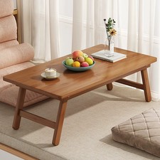 Foldable Japanese Style Small Coffee Table Bamboo Portable Small Dining Table Mu