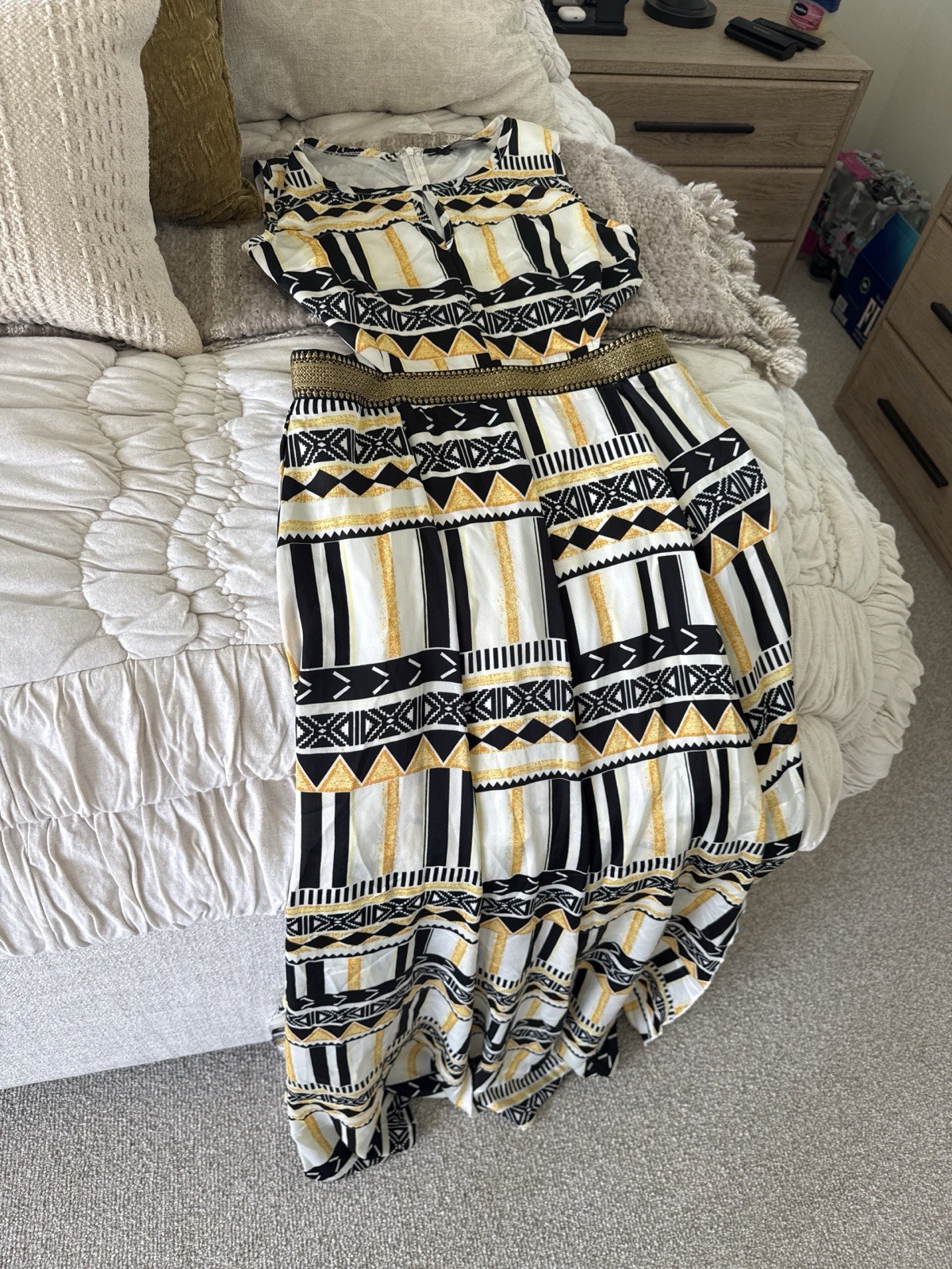 Akira Women's Size Large New With Tags Open Side Slits Boho Maxi Sundress