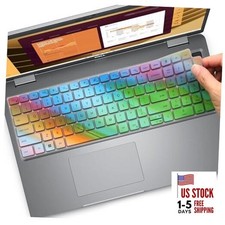 Laptop Keyboard Cover Skin for Dell Latitude 5550, 5540, 5520, 5521, Colorful