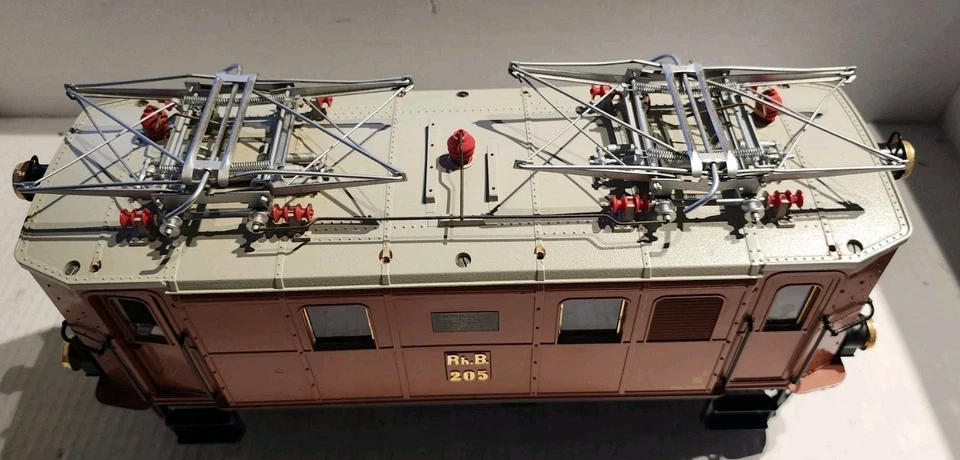 LGB 2045 G Scale RhB Electric Locomotive #205 - Image 2 of 4