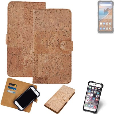FÜR Unihertz Golden Eye HÜLLE TASCHE KORK CORK ETTUI SCHUTZ COVER