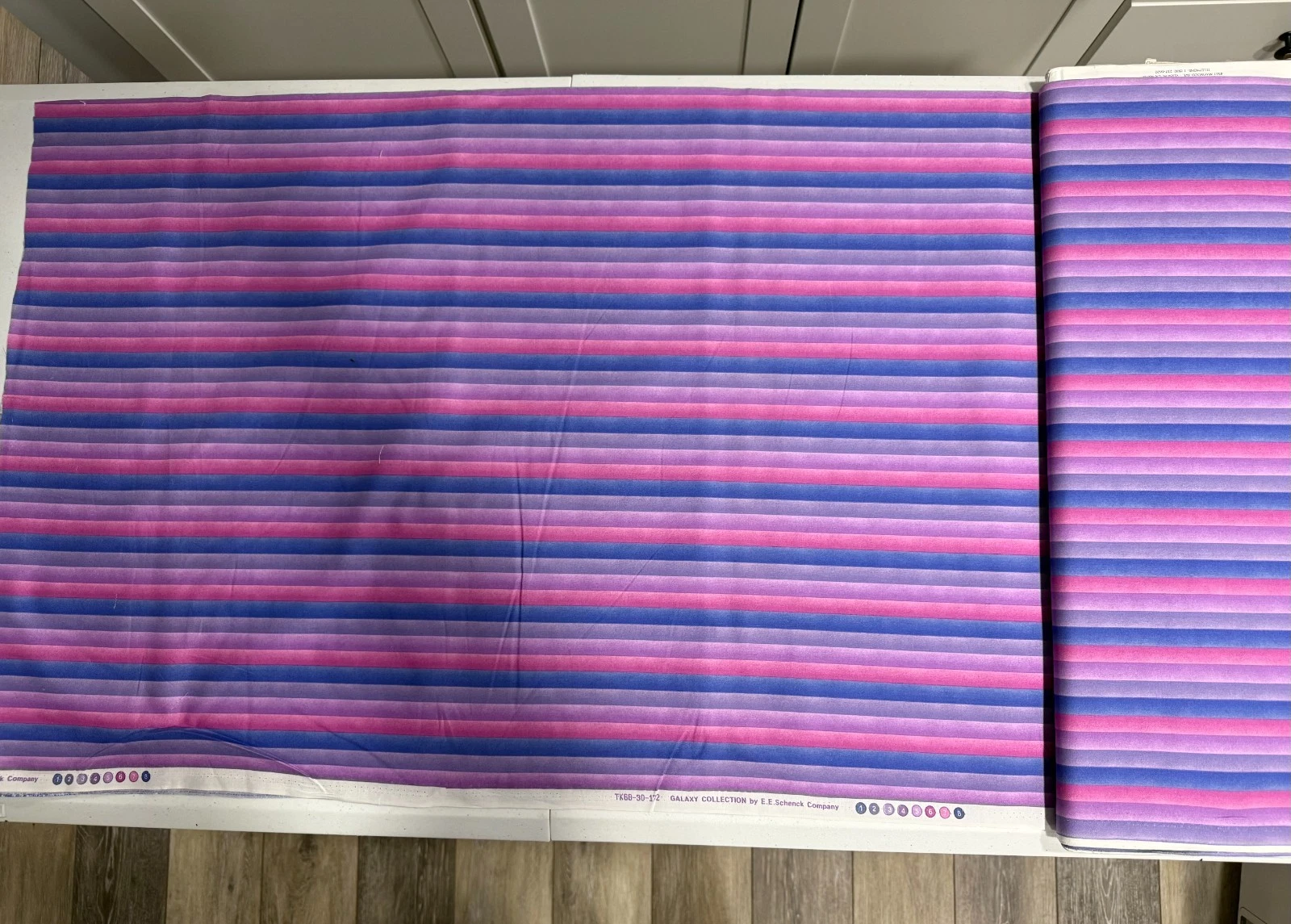 Purple/Pink/Blue Striped Galaxy Collection EE Schenck Fabric -Price Per Yard - product detail image 1