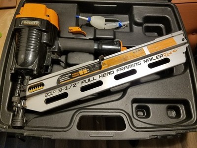 Freeman PFR2190 Pneumatic 21 Degree 3-1/2'' Framing Nailer with Case & Extras