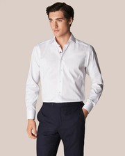 Men ETON Single Cuff The Index Shirt Signature Twill Contemporary Size 39 15.5