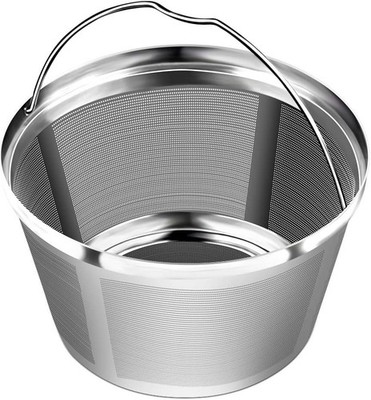 Fits Mr Coffee 8-12 Cup, Reusable Stainless Steel Coffee Filter
