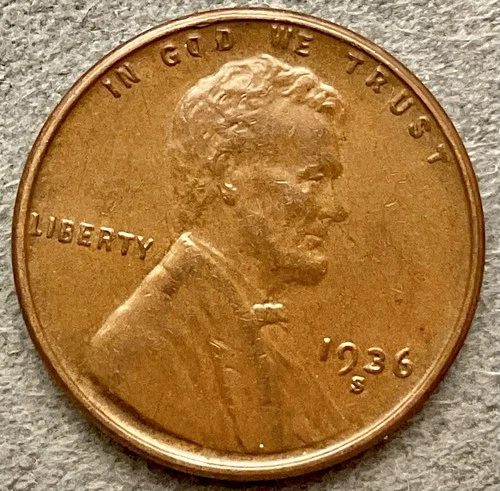 1936-S  Lincoln Wheat Cent - [XF EF] Extremely Fine - High Grade ~ B673