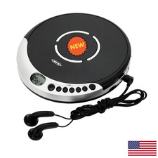 Jensen CD-60R Portable CD Player with Bass Boost  Stereo Headphones-NEWFREESHIP