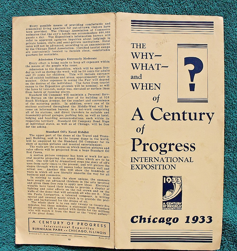 1933 Chicago Century of Progress International Exposition Illinois Expo Burnham