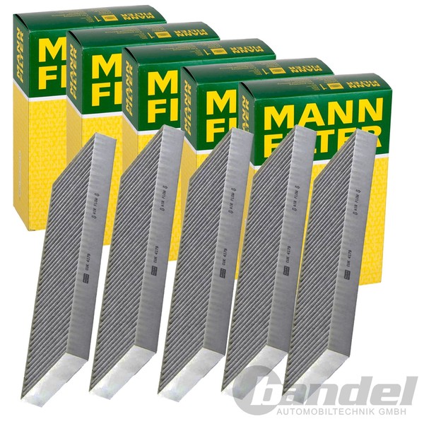 5X Mann-Filter CUK 4179 Innenraumfilter Aktivkohlefilter 5-STÜCK!-image