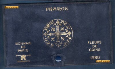 Coffret Monnaie De Paris 1980 - Pièces Fleurs De Coins Qualité FDC - Collection