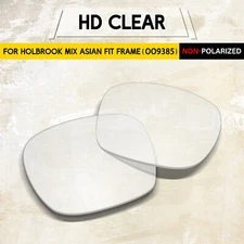 HD Clear Replacement Lenses for Oakley Holbrook Mix AF OO9385, No Polarized