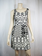 FOREVER21 Boat Neck Tribal Inspired Georgette Dress M