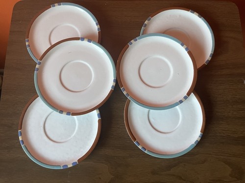Lot of (6) DANSK Mesa SAUCERS PLATES • 6 1/8" • White • Stoneware • Portugal - Picture 2 of 5