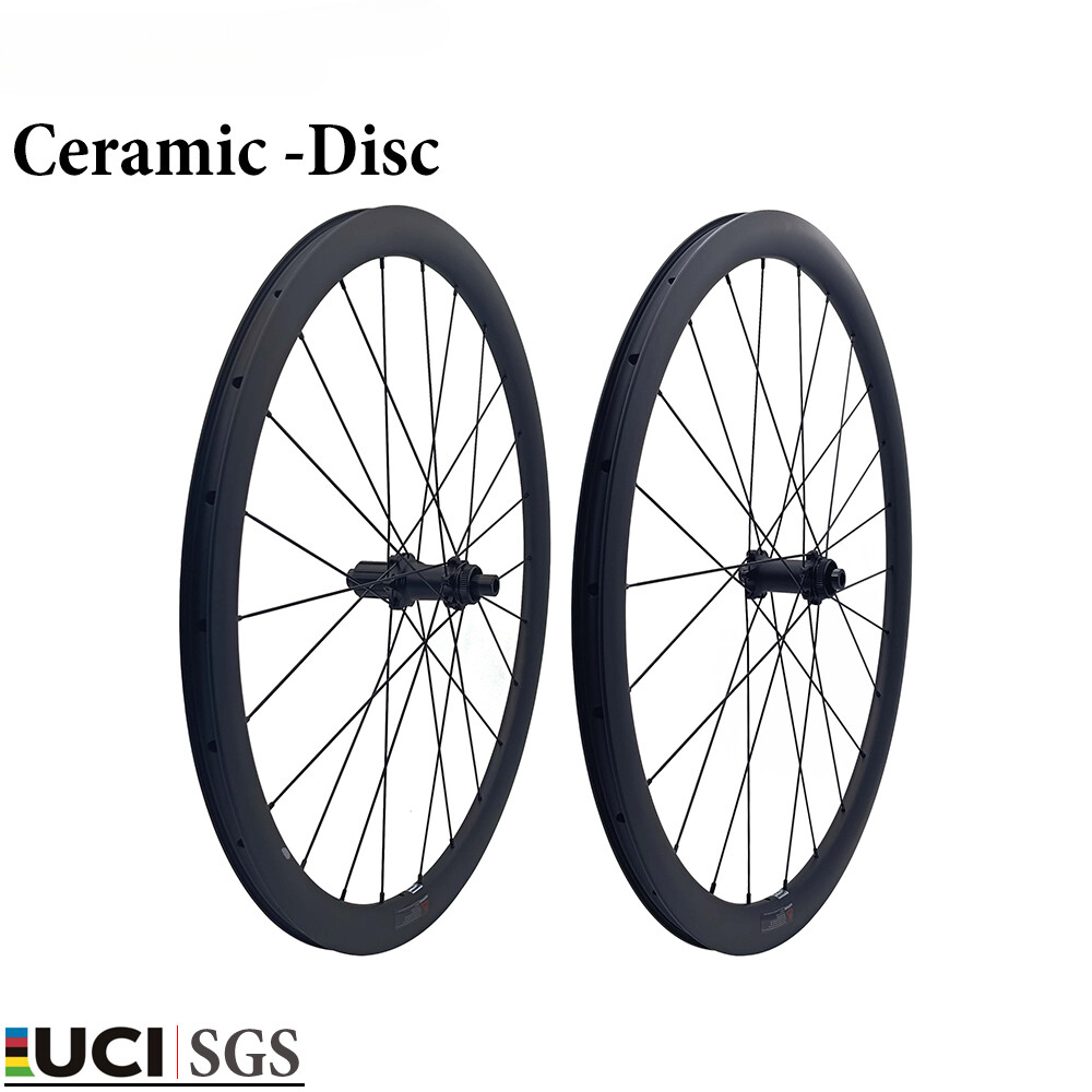 Road Gravel Carbon Wheelset 700C Disc Brake Center Lock 25/35/50/60/88mm Depth