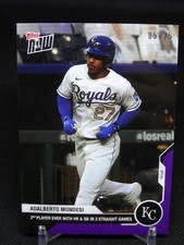 5/25 Purple Parallel Adalberto Mondesi 2020 Topps Now Card #260 Royals