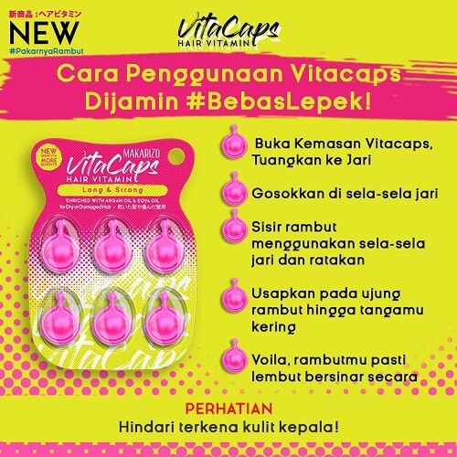 X9 Blister MAKARIZO Vitacaps Vitamina Cabello Largo y Fuerte - Imagen 4 de 4