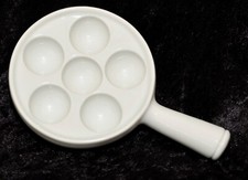 PILLIVUYT  France Ofenfeste Schneckenpfanne Schnecken-Auflaufform weiß