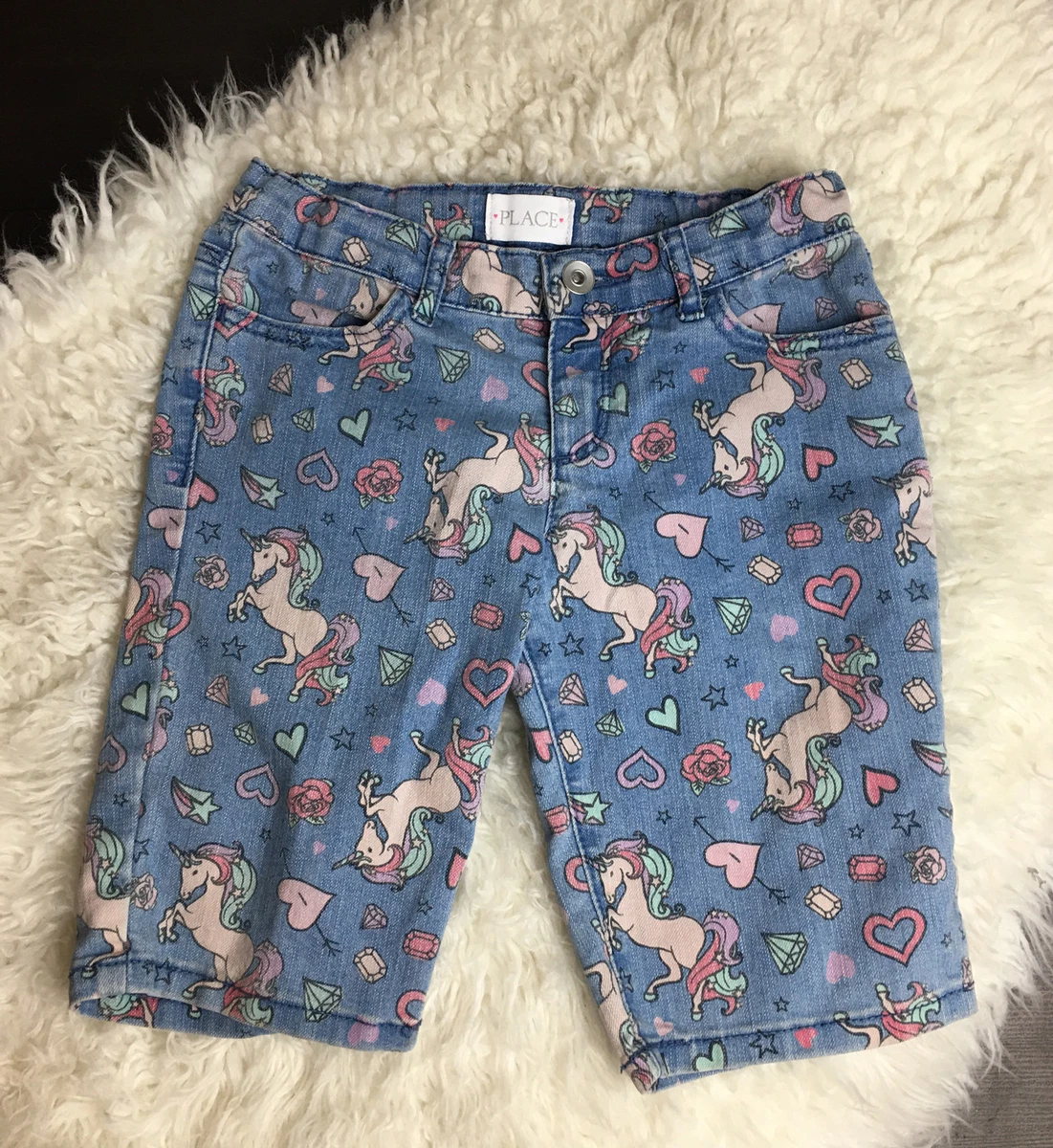 Unicorn jean shorts sale