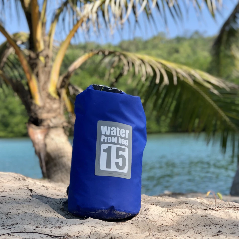 Drybag Seesack Packsack Tasche Rollbeutel Rucksack wasserdicht Gr. 10L, 15L, 20L - Bild 4 von 4