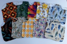 Double-sided, Revesable Chicken saddle/ Hen protector apron. Random colors.