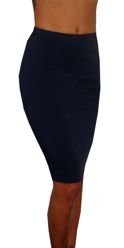 22-26" PENCIL MIDI HIGH WAIST BODYCON STRETCH SKIRT SIZE UK 8 10 12 14 16 18 20 - Picture 17 of 22