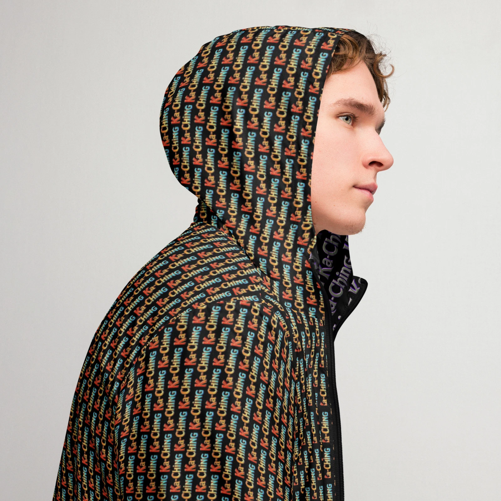 Ka-Ching Patterned windbreaker