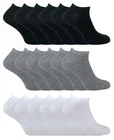 6 Pack of Mens Cotton Rich Ankle Low Cut Short Quarter Running / Trainer Socks