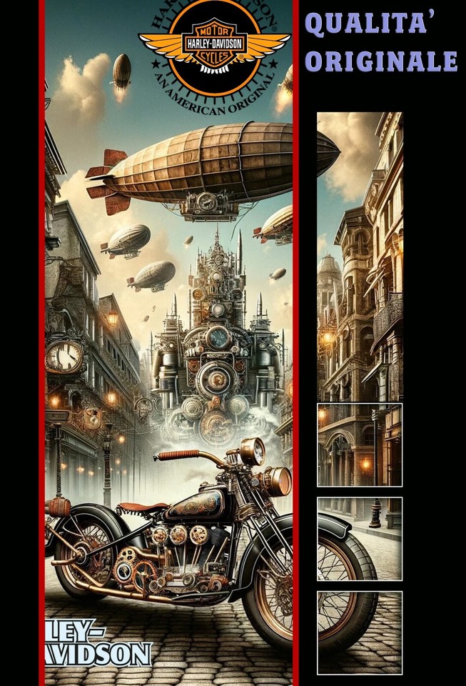 Stampa Motore Harley Davidson Brevetto USA 1923, Poster Vintage 8.5x11, Arredo Officina
