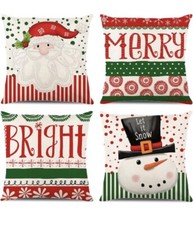 Christmas Pillow Covers 18x18 Set of 4