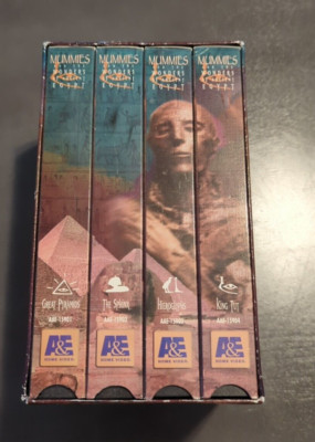 A&E Video - Mummies and the Wonders of Ancient Egypt 4-tape BOX Set VHS Sphinx