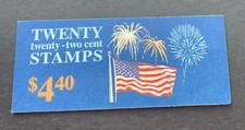 Scott#: 2276a - Flag and Fireworks BK156 22c x 20  