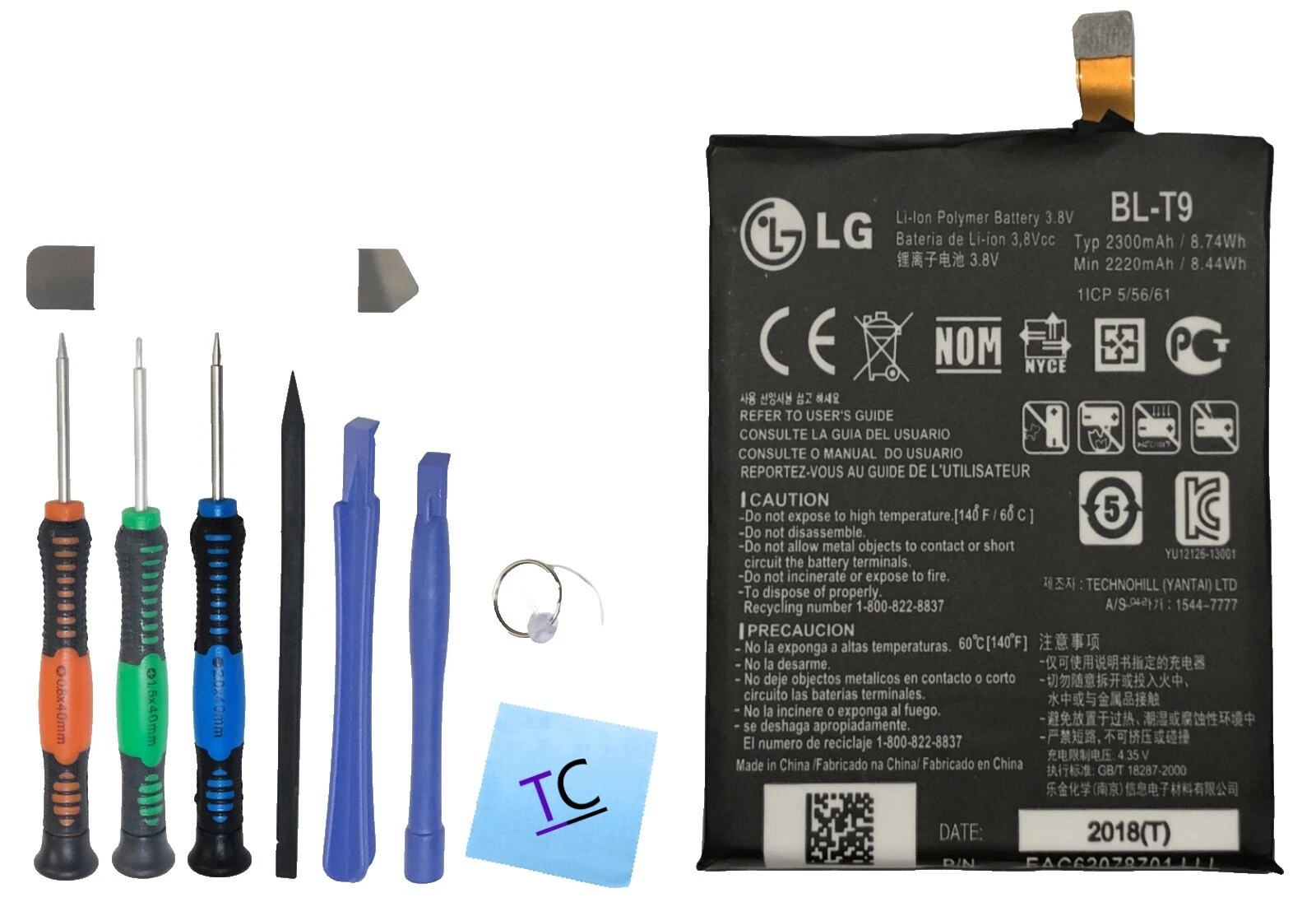 Kit de Montaje Teléfono Celular y Smartphone piezas para LG Nexus 5