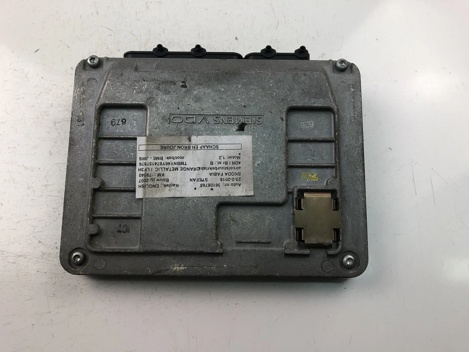 SKODA FABIA I 6Y2 Motorsteuergerät ECU 03E906023D 2007 18047899 - Immagine 4 di 4