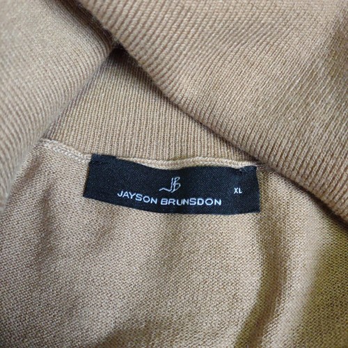 Jayson Brunsdon Womens Size XL Camel Beige Knit Long Sleeves Dress With Belt - Picture 7 of 7