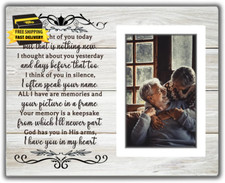 Memorial Gifts Picture Frame - Memory of Mother, Father, Grandma, Grandpa, Grand