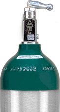 Portable Aluminum Medical Oxygen Cylinder C Size with CGA-870 Valve, Empty