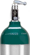 Portable Aluminum Medical Oxygen Cylinder, C (M9) Size, with CGA-870 Toggle Valv