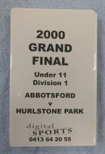 #YY.  RUGBY LEAGUE VHS  VIDEO TAPE -  2000 ABBOTSFORD V HURLSTONE PARK UNDER 11