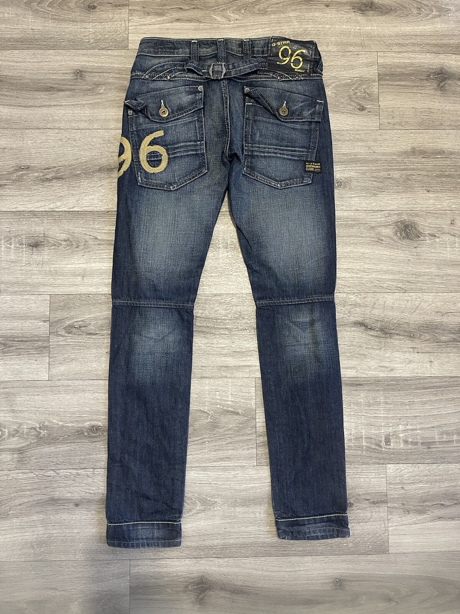 G-STAR RAW 96 GS3301 HERITAGE EMBRO NARROW WMN BLUE DENIM JEANS