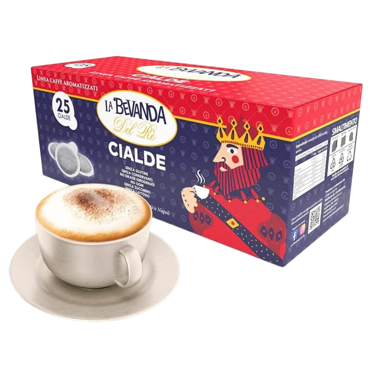 CAPPUCCINO LA BEVANDA DEL RÈ - Box 25 CIALDE ESE44 da 7.5g