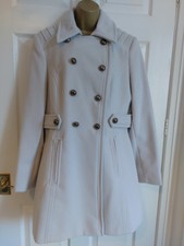 Womens Cream Coat Size 14