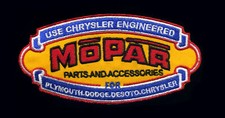 Hot Rod Patch Mopar Member Racing Team Drag Race Mechanic Yellow Iron On