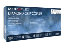 Microflex Ansell DIAMOND GRIP Natural Latex Powder Free Exam Gloves - 1,000/Case