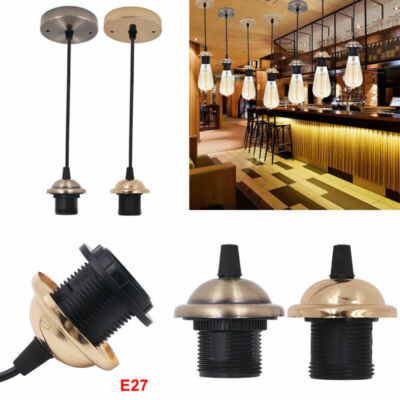 Lampenfassung e27 mit kabel schwarz