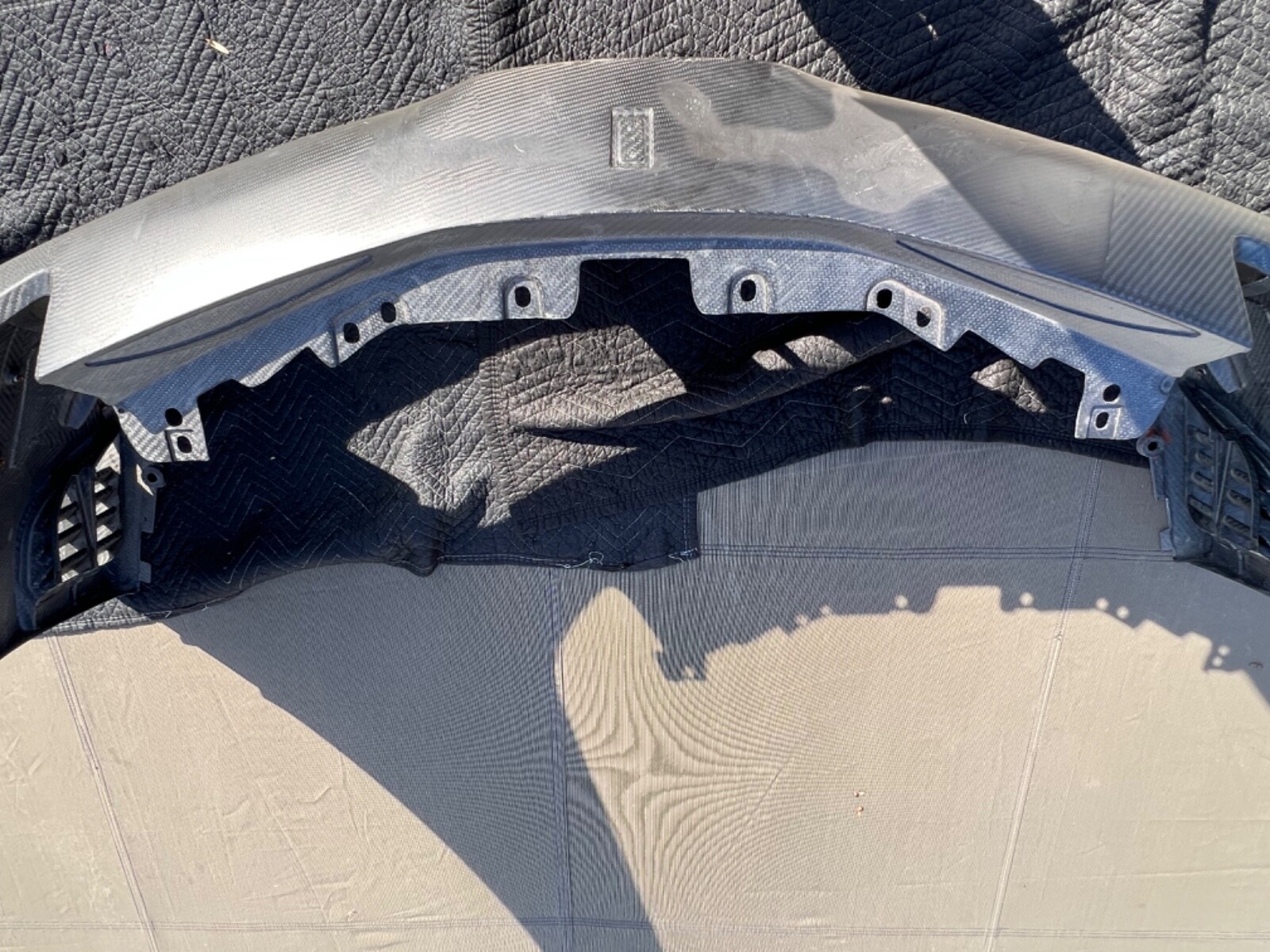 ferrari 488 challenge front bumper cover carbon fiber with grills spoilers new