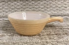 Vintage Anchor Hocking Fire King Oven Ware Peach Luster Beehive Soup Handle Bowl