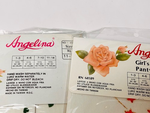 Angelina Girl's Fashion Pantyhose Lot of 4- Size XL 11-14, Stars Hearts- SET D - Picture 7 of 12